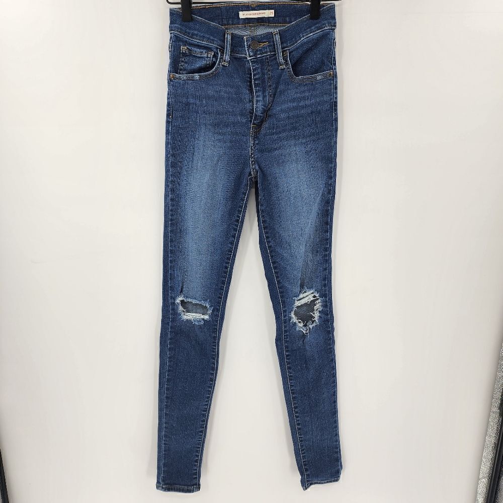 Levi's mile high super skinny jeans 25